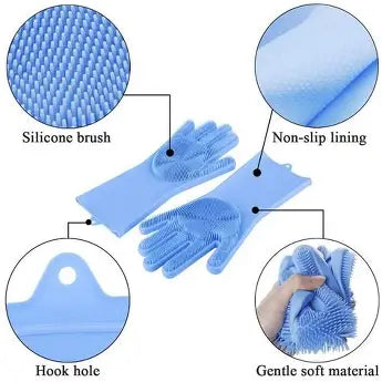 Silicone Dishwashing Hand Gloves