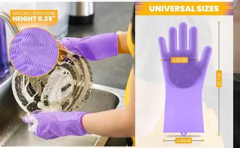 Silicone Dishwashing Hand Gloves